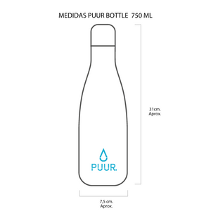 Botella Térmica Puur Bottle White Marble  750 ml