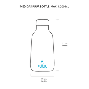 Botella Térmica Puur Bottle Maxi Gold Marble 1200 ml