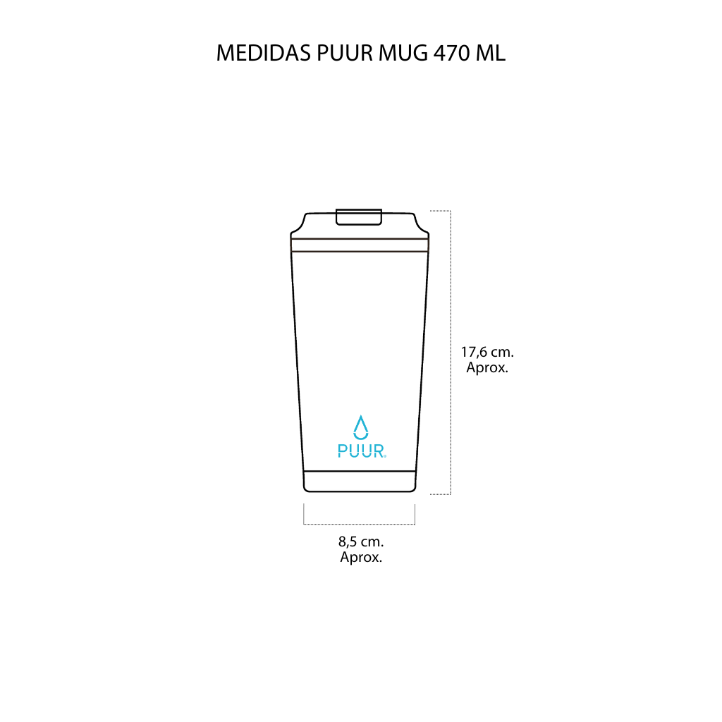 Mug Onyx Hermético 470 ml