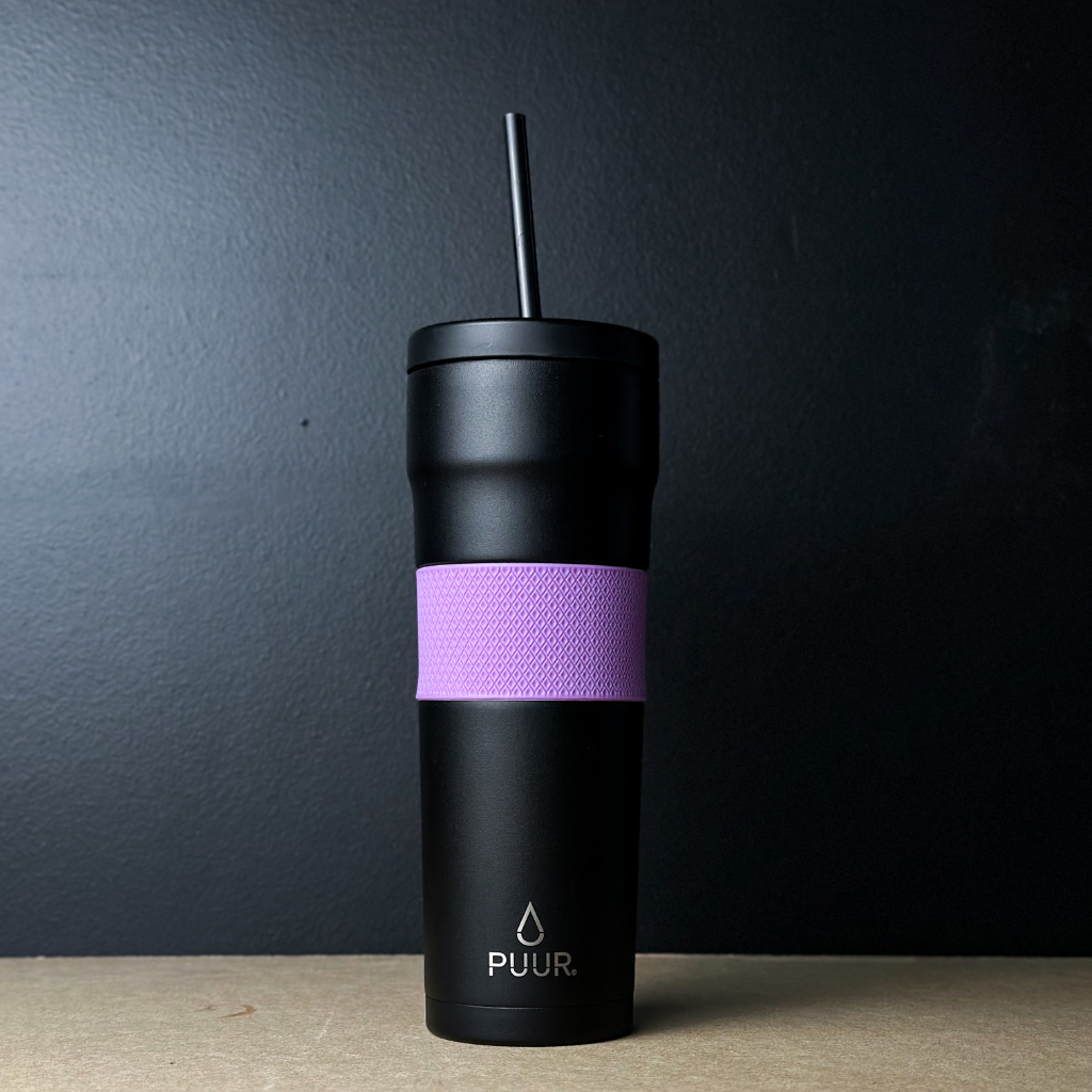 Vaso Térmico Puur Mug Onyx Lila 680 ml + Tapa Antiderrame
