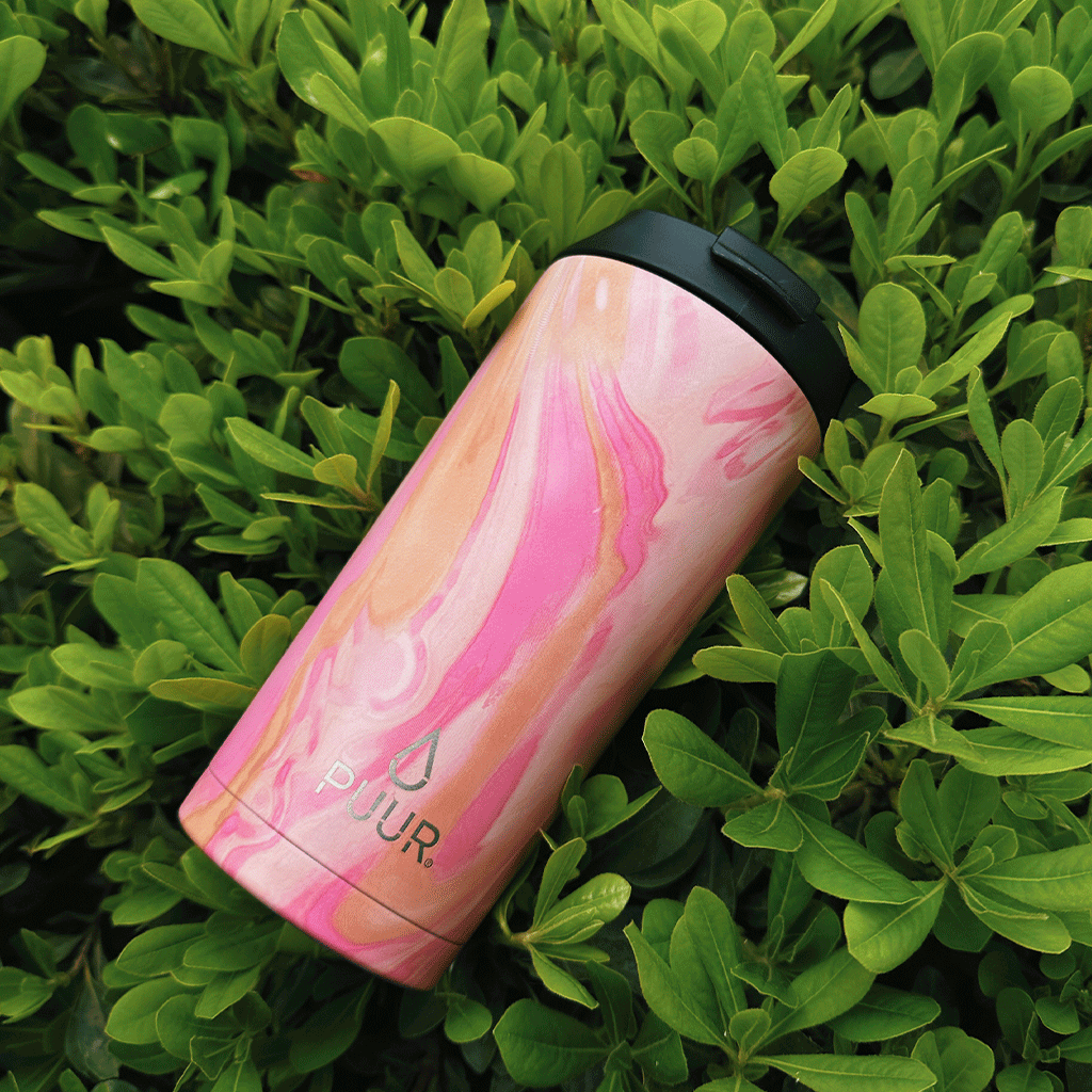 Mug Hermético Rose Marble 470ml