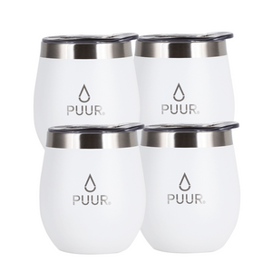 Pack de 4 Vasos Térmicos Puur Cup Alba 240 ml