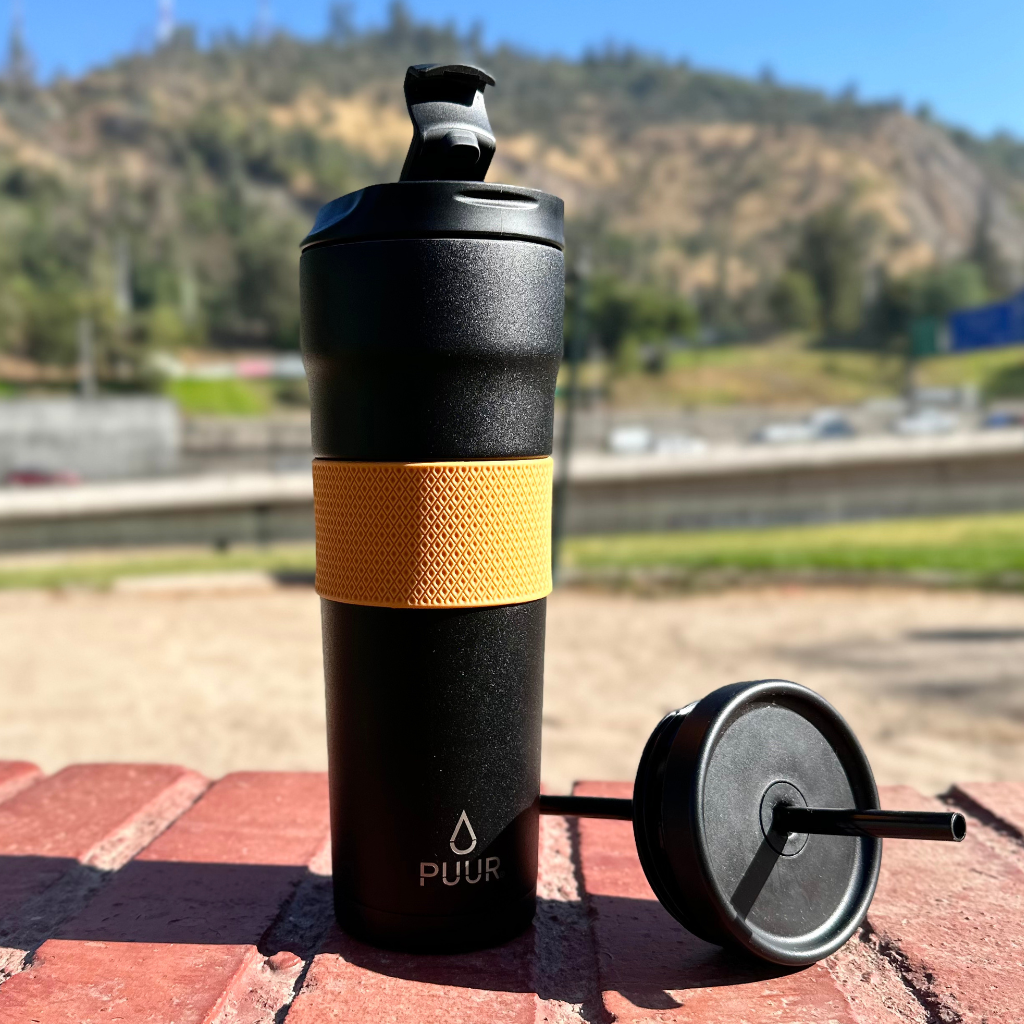 Vaso Térmico Puur Mug Onyx Anani 680 ml + Tapa Antiderrame