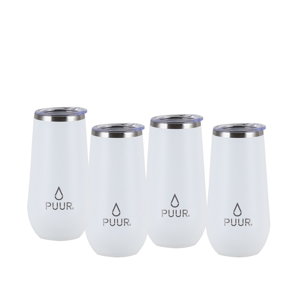Pack de 4 Vasos Térmicos Puur Champagne Alba 160 ml