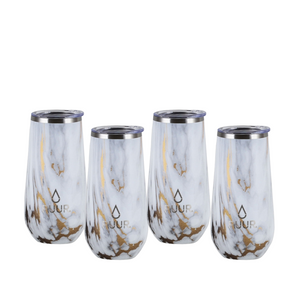 Pack de 4 Vasos Térmicos Puur Champagne Gold Marble 160 ml