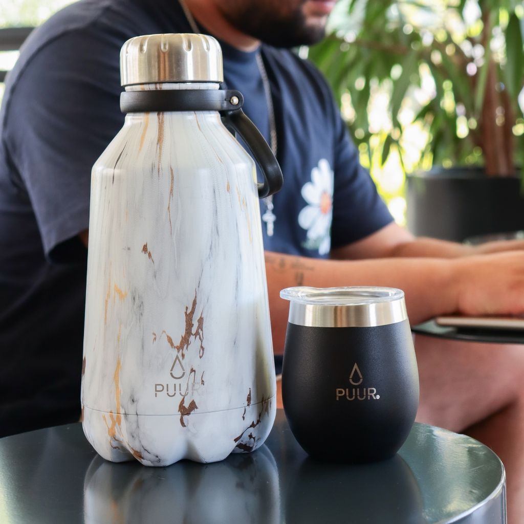 Botella Clásica 1200 ml + Vaso Térmico