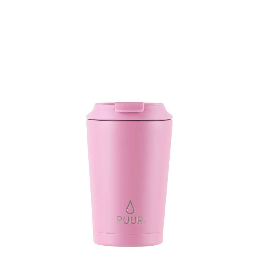Vaso termico Puur 350ml color palo rosa en fondo blanco