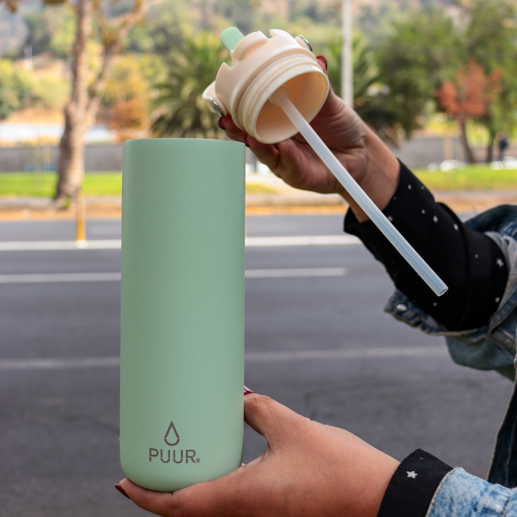 Botella Térmica Puur Activa Agua Marina 600 ml