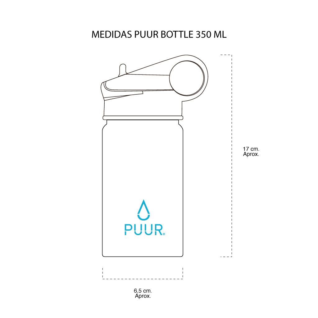 Botella Térmica Puur Bottle Dino 350 ml