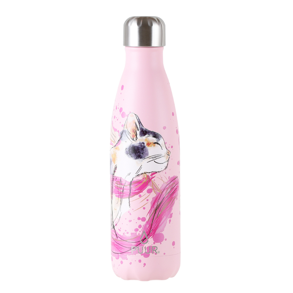 PRE VENTA Botella Térmica Puur Bottle Cat Pink 500 ml