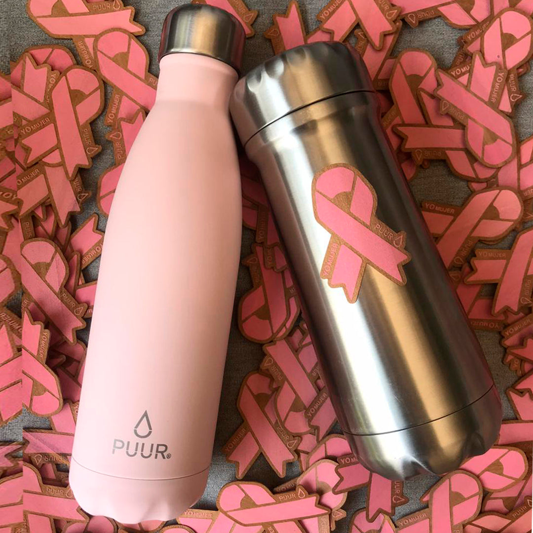 Botella térmica de acero inxoxidable, marca Puur
