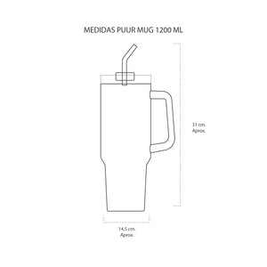 Vaso Térmico Puur Mug Arena 1200 ml