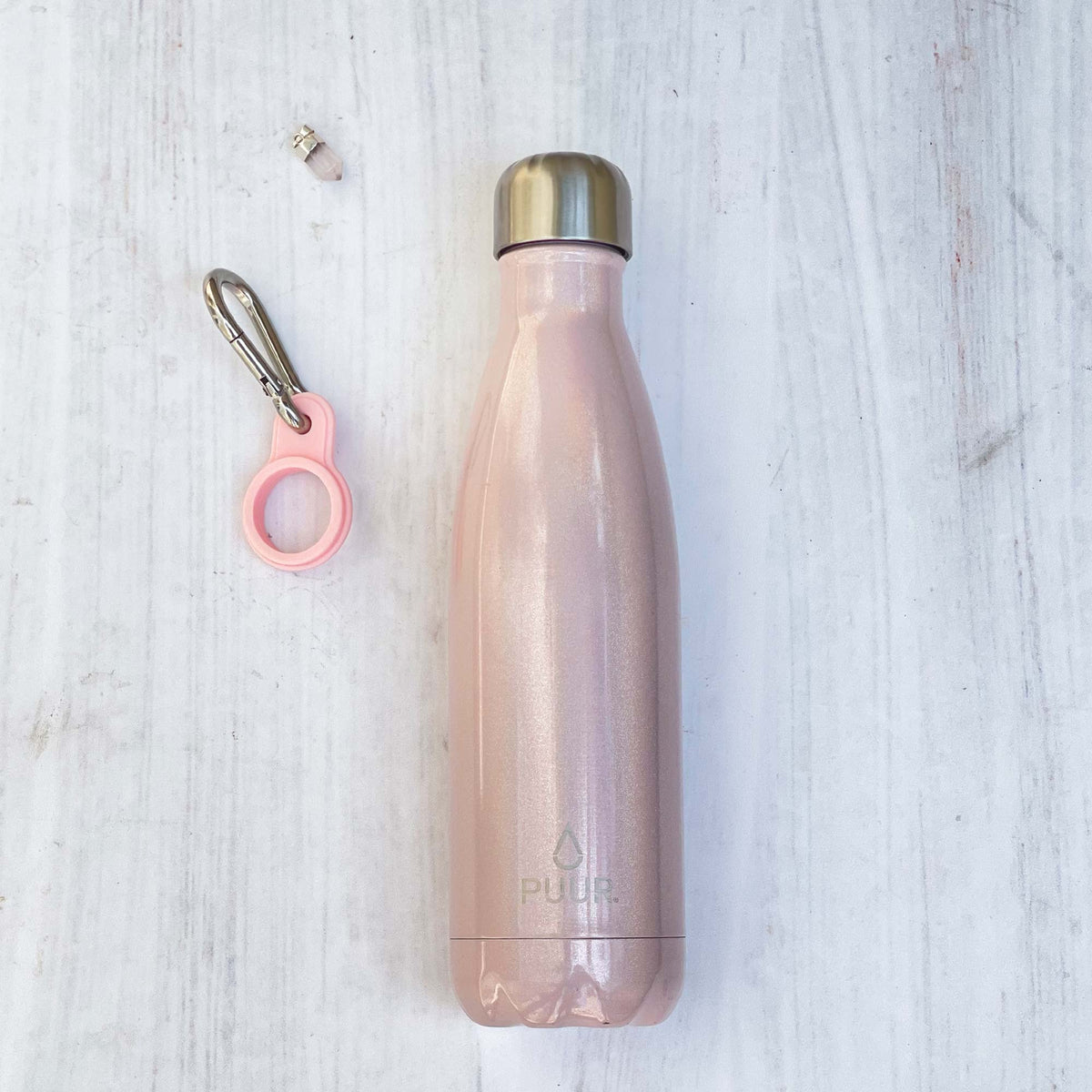 Pack botella térmica Puur Bottle Unicorn 500 ml + Hook Pink