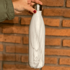 Botella Térmica Puur Bottle White Marble  750 ml